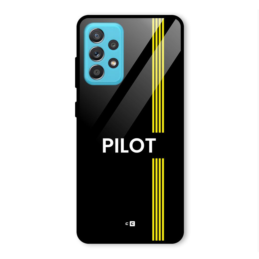 Pilot Stripes Glass Back Case for Galaxy A52s 5G