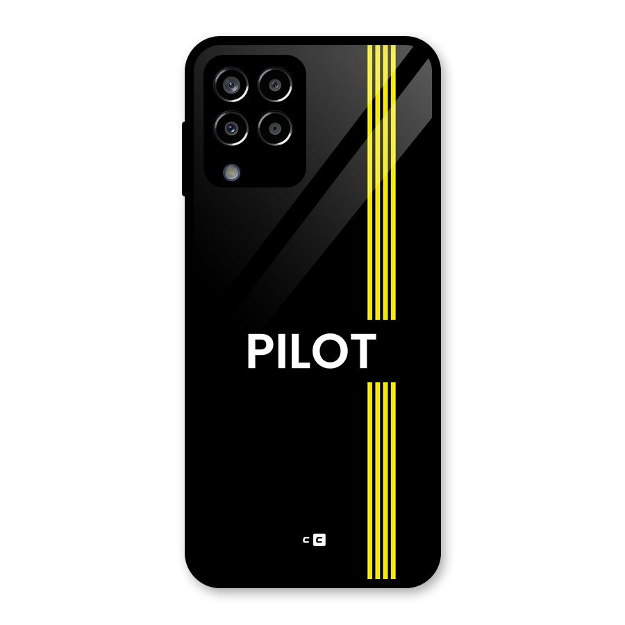 Pilot Stripes Glass Back Case for Galaxy M33