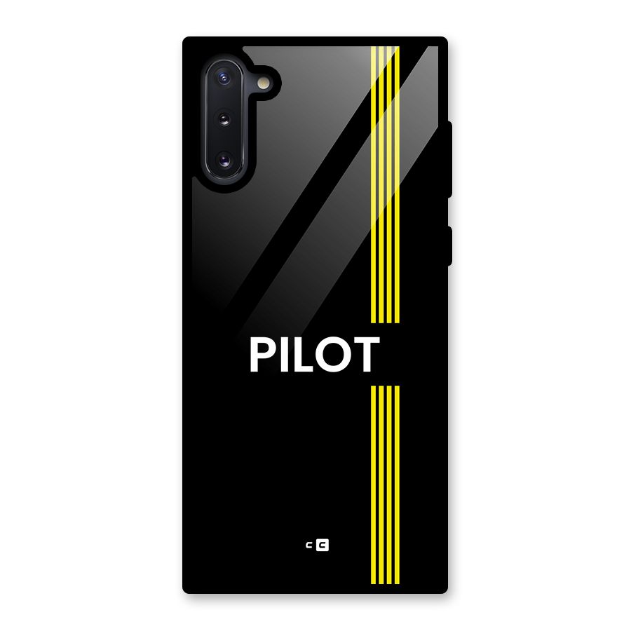 Pilot Stripes Glass Back Case for Galaxy Note 10