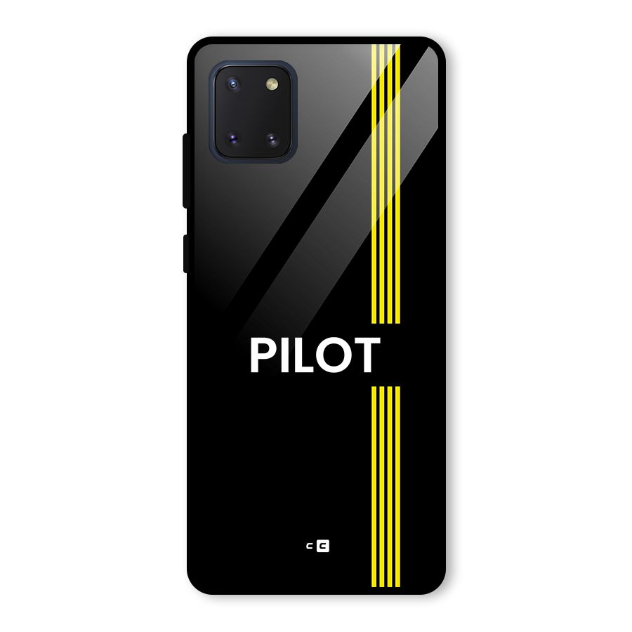 Pilot Stripes Glass Back Case for Galaxy Note 10 Lite