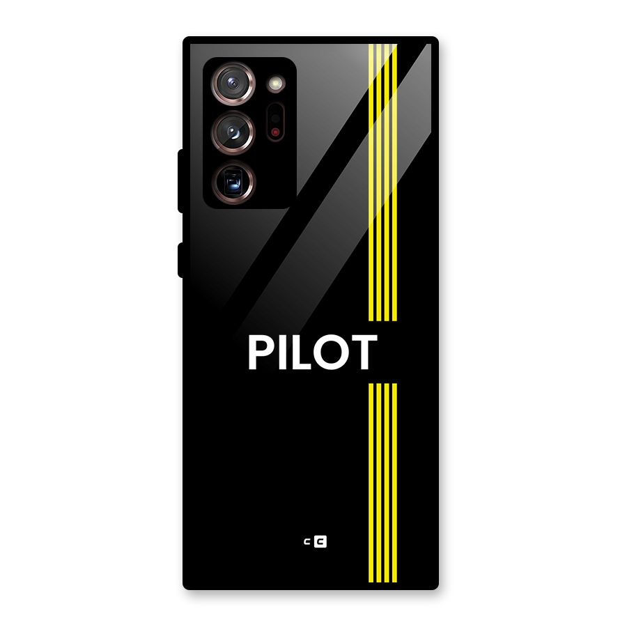 Pilot Stripes Glass Back Case for Galaxy Note 20 Ultra 5G