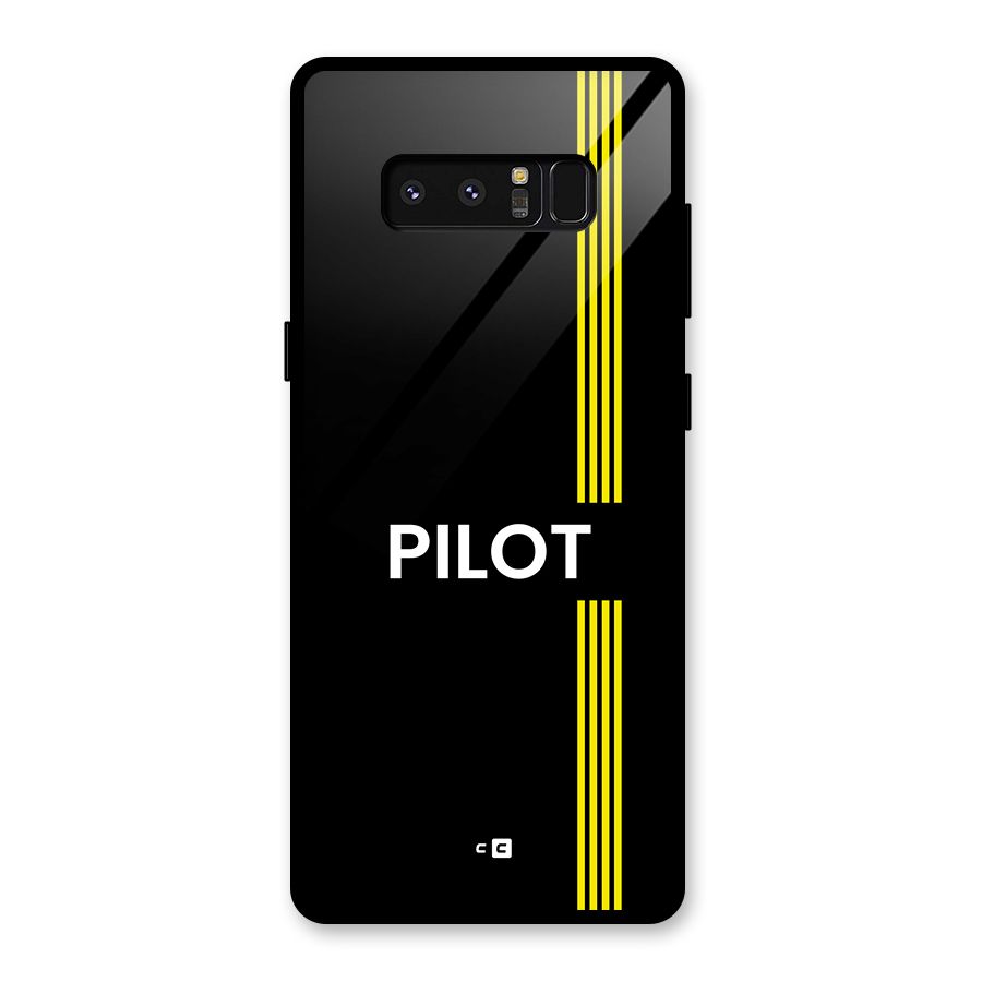 Pilot Stripes Glass Back Case for Galaxy Note 8