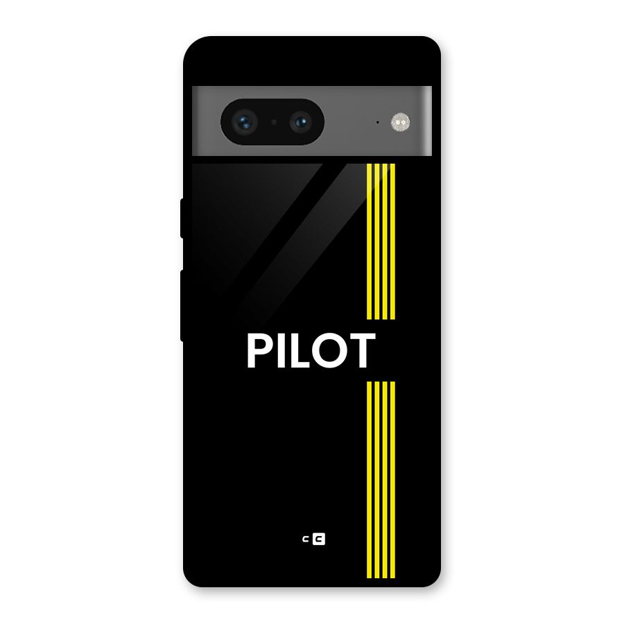 Pilot Stripes Glass Back Case for Google Pixel 7