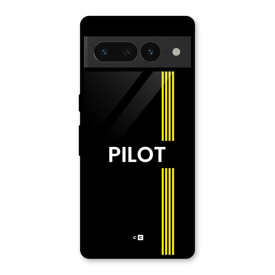 Pilot Stripes Glass Back Case for Google Pixel 7 Pro