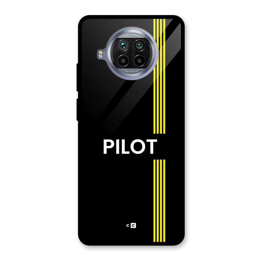 Pilot Stripes Glass Back Case for Mi 10i