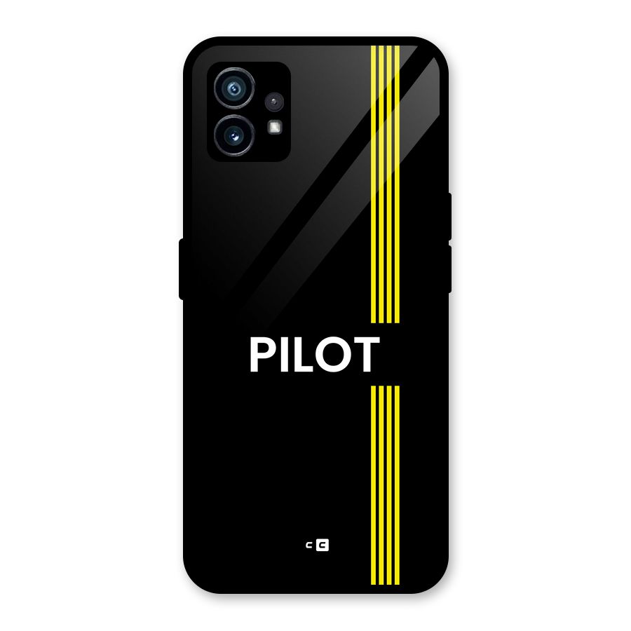 Pilot Stripes Glass Back Case for Nothing Phone 1