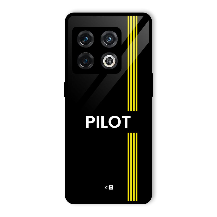 Pilot Stripes Glass Back Case for OnePlus 10 Pro 5G