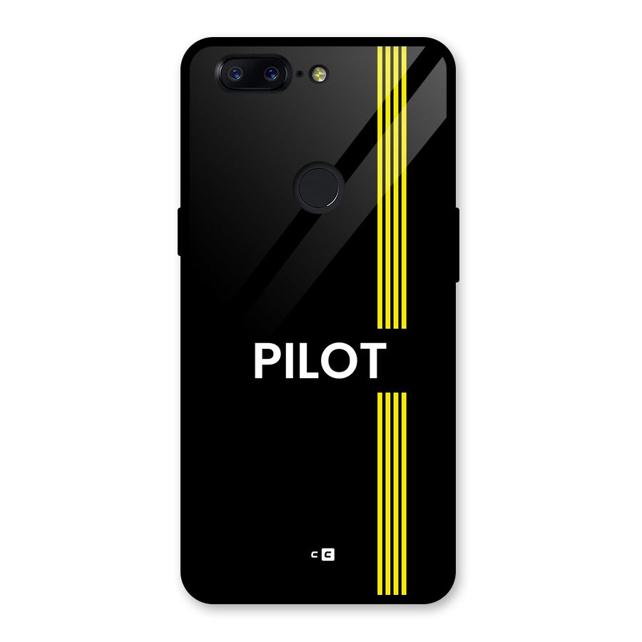 Pilot Stripes Glass Back Case for OnePlus 5T