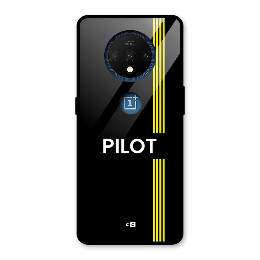 Pilot Stripes Glass Back Case for OnePlus 7T
