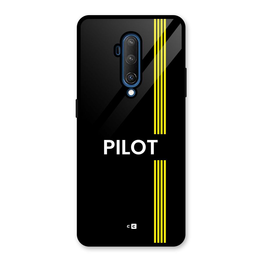 Pilot Stripes Glass Back Case for OnePlus 7T Pro
