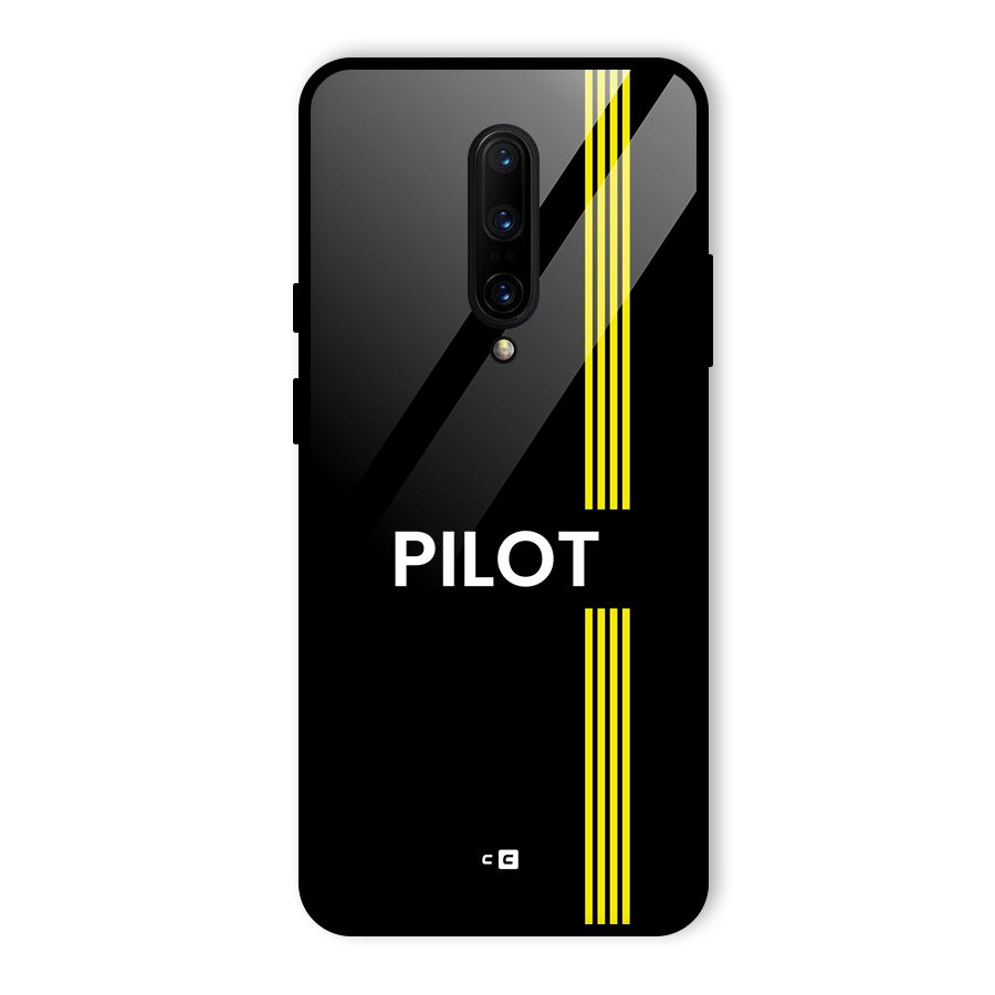 Pilot Stripes Glass Back Case for OnePlus 7 Pro