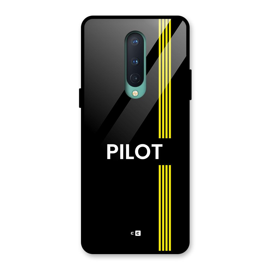 Pilot Stripes Glass Back Case for OnePlus 8