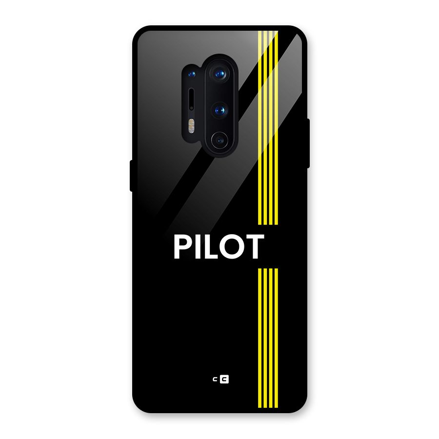 Pilot Stripes Glass Back Case for OnePlus 8 Pro