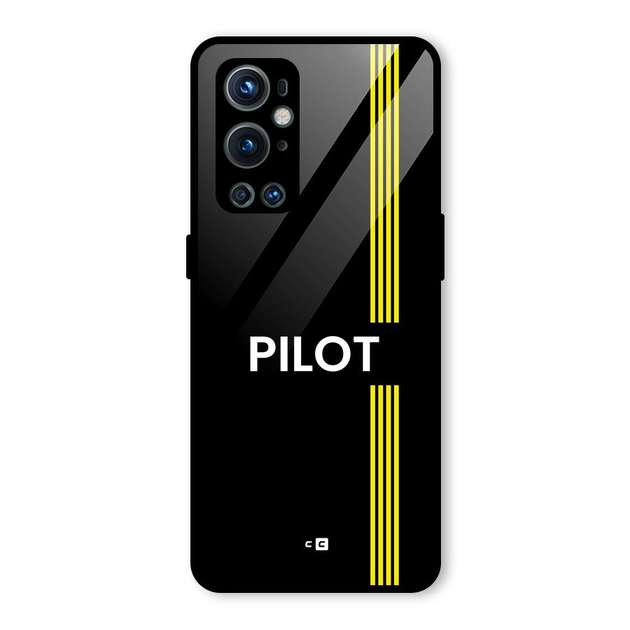 Pilot Stripes Glass Back Case for OnePlus 9 Pro