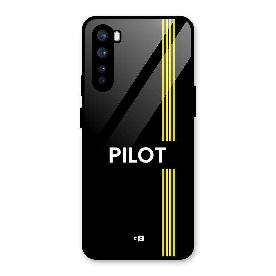Pilot Stripes Glass Back Case for OnePlus Nord
