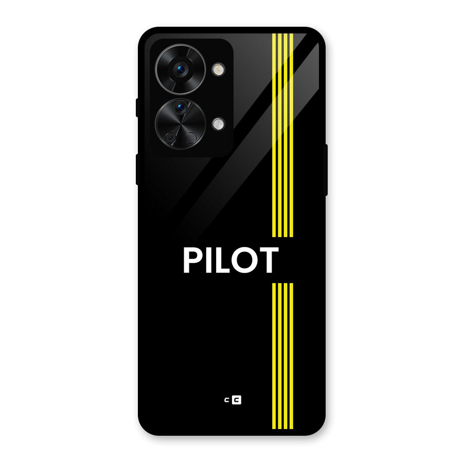 Pilot Stripes Glass Back Case for OnePlus Nord 2T