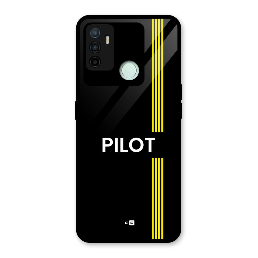 Pilot Stripes Glass Back Case for Oppo A53