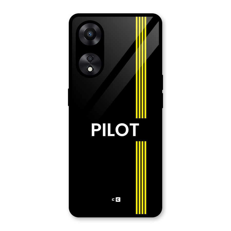Pilot Stripes Glass Back Case for Oppo A78