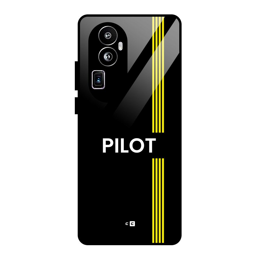 Pilot Stripes Glass Back Case for Oppo Reno10 Pro Plus