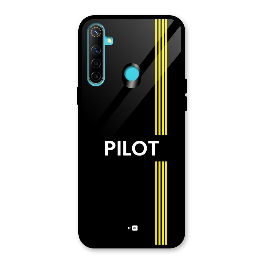 Pilot Stripes Glass Back Case for Realme 5i