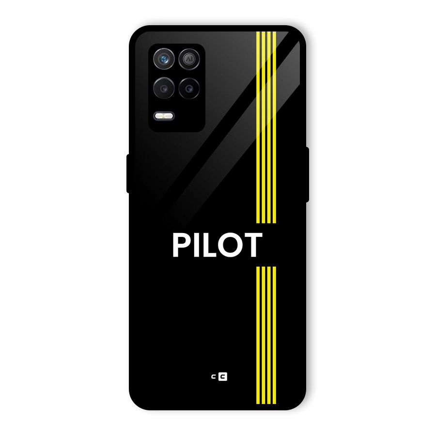 Pilot Stripes Glass Back Case for Realme 8 5G