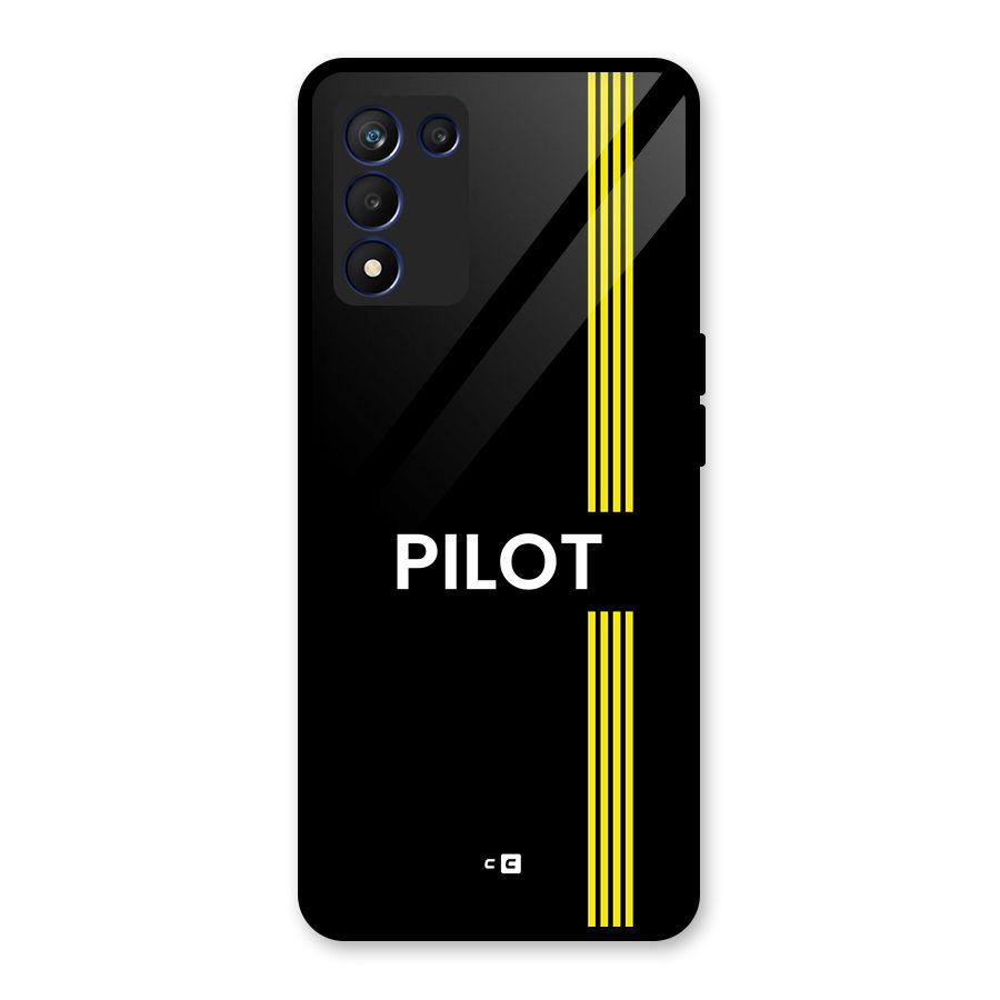 Pilot Stripes Glass Back Case for Realme 9 5G Speed