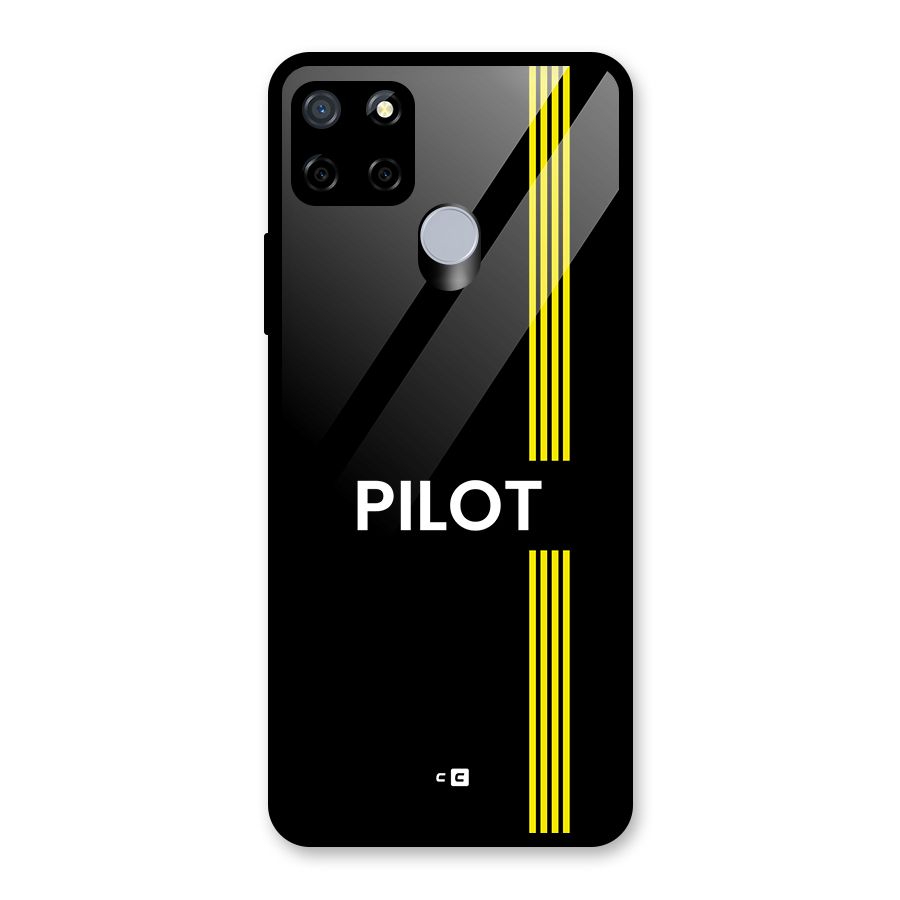 Pilot Stripes Glass Back Case for Realme C12
