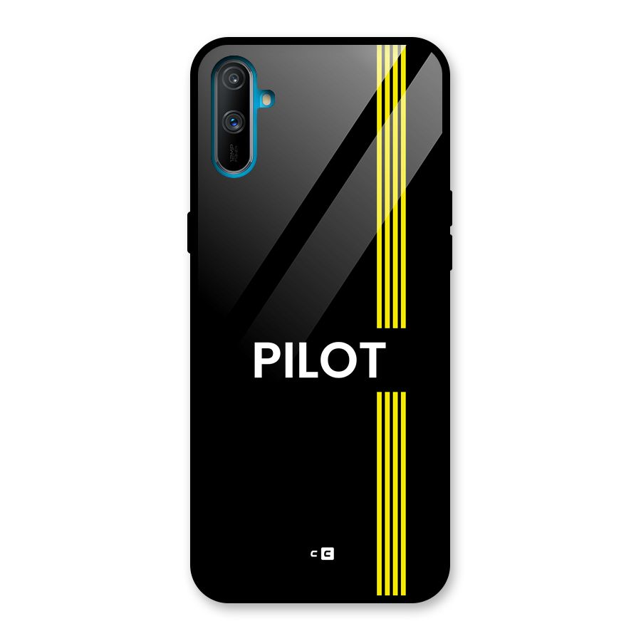 Pilot Stripes Glass Back Case for Realme C3