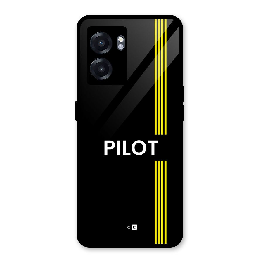 Pilot Stripes Glass Back Case for Realme Narzo 50 5G