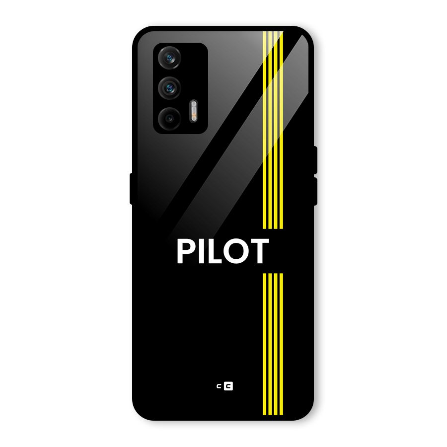 Pilot Stripes Glass Back Case for Realme X7 Max