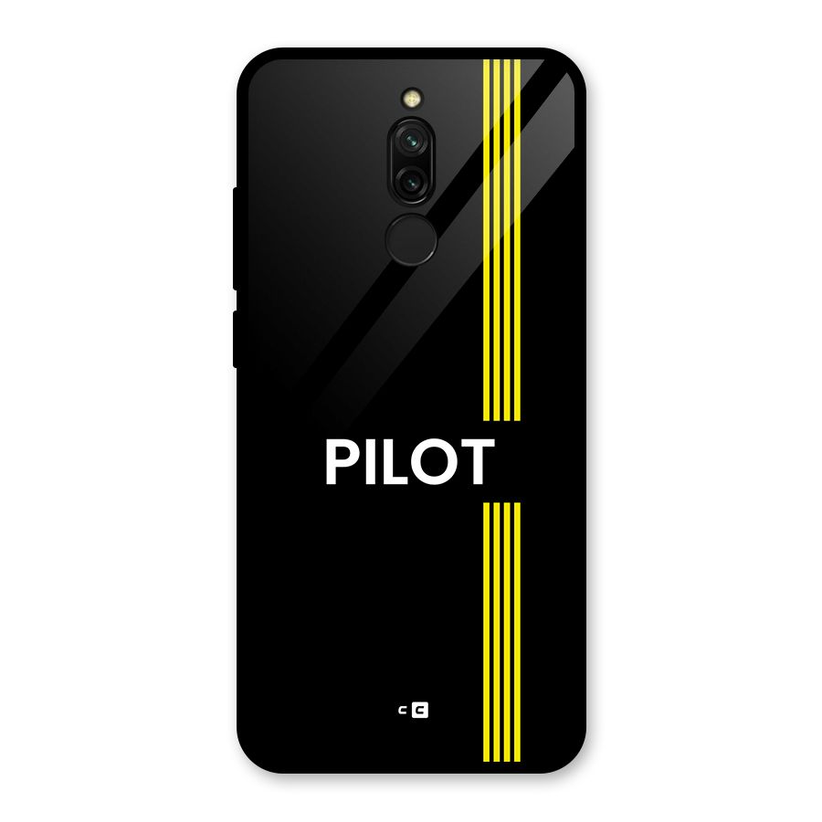 Pilot Stripes Glass Back Case for Redmi 8