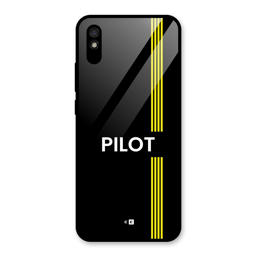 Pilot Stripes Glass Back Case for Redmi 9i