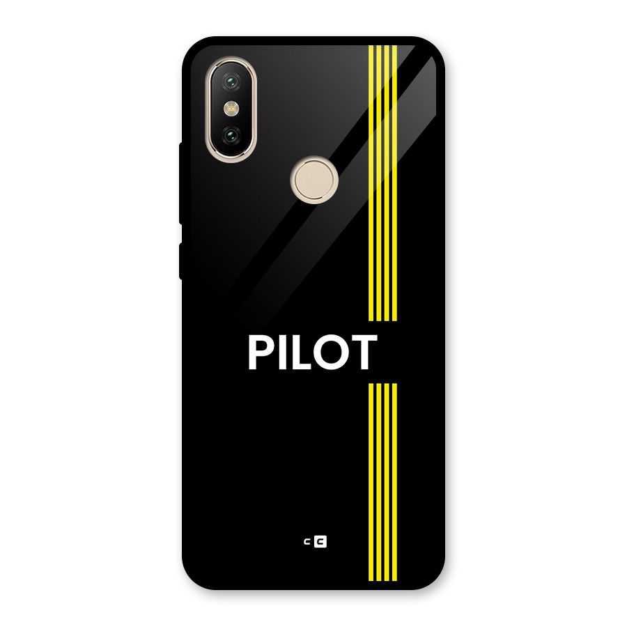 Pilot Stripes Glass Back Case for Redmi A2