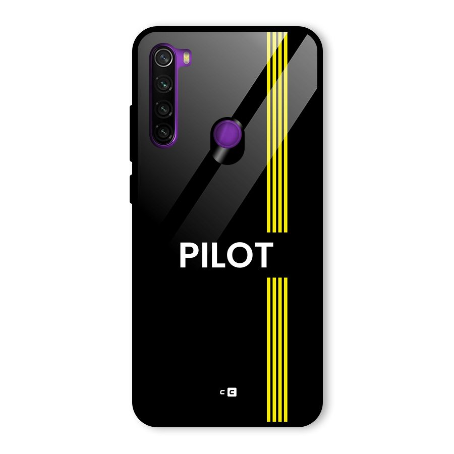 Pilot Stripes Glass Back Case for Redmi Note 8
