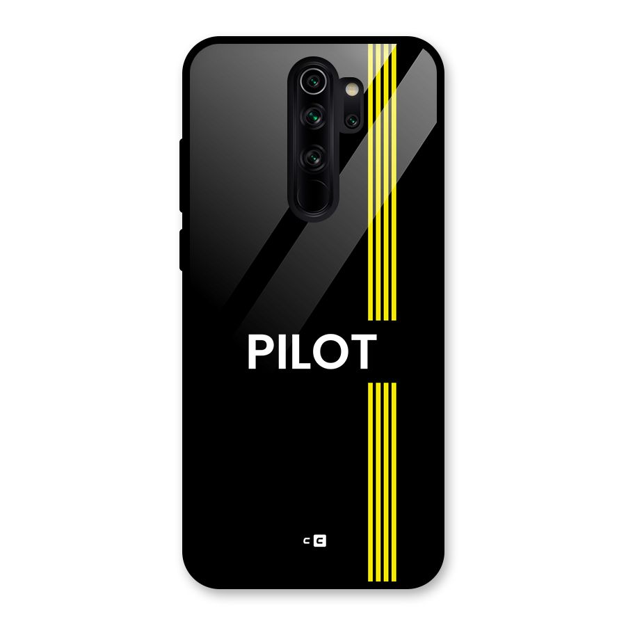 Pilot Stripes Glass Back Case for Redmi Note 8 Pro