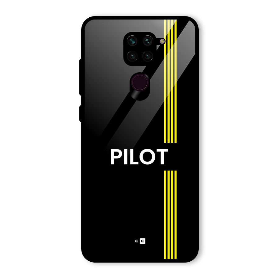 Pilot Stripes Glass Back Case for Redmi Note 9