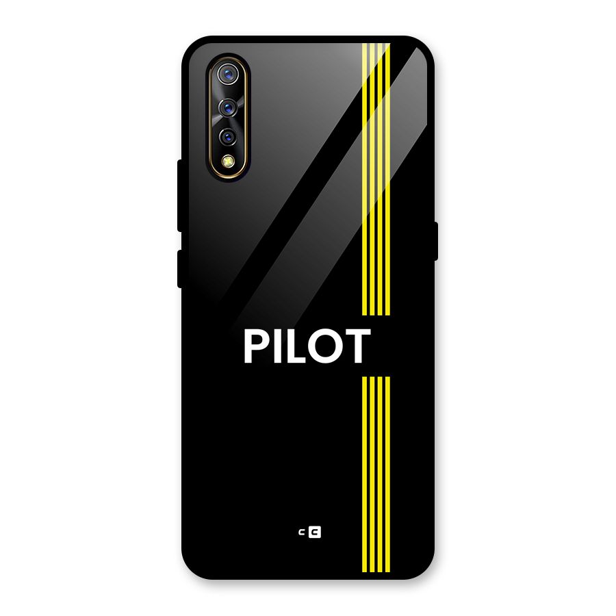 Pilot Stripes Glass Back Case for Vivo S1