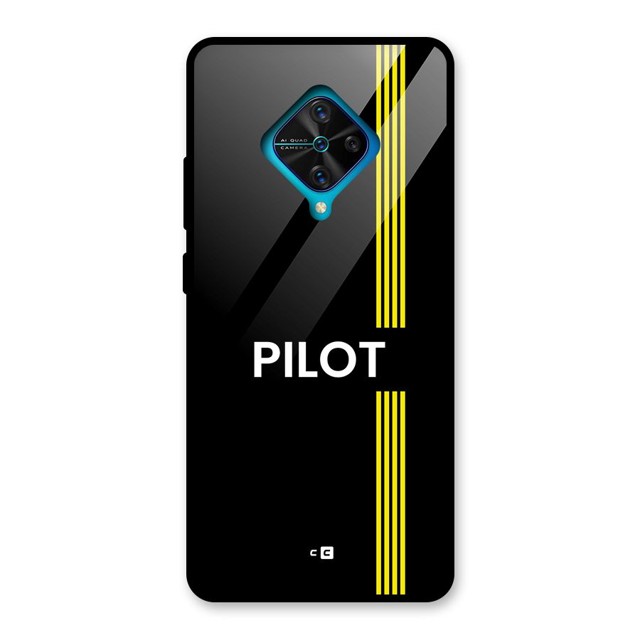 Pilot Stripes Glass Back Case for Vivo S1 Pro