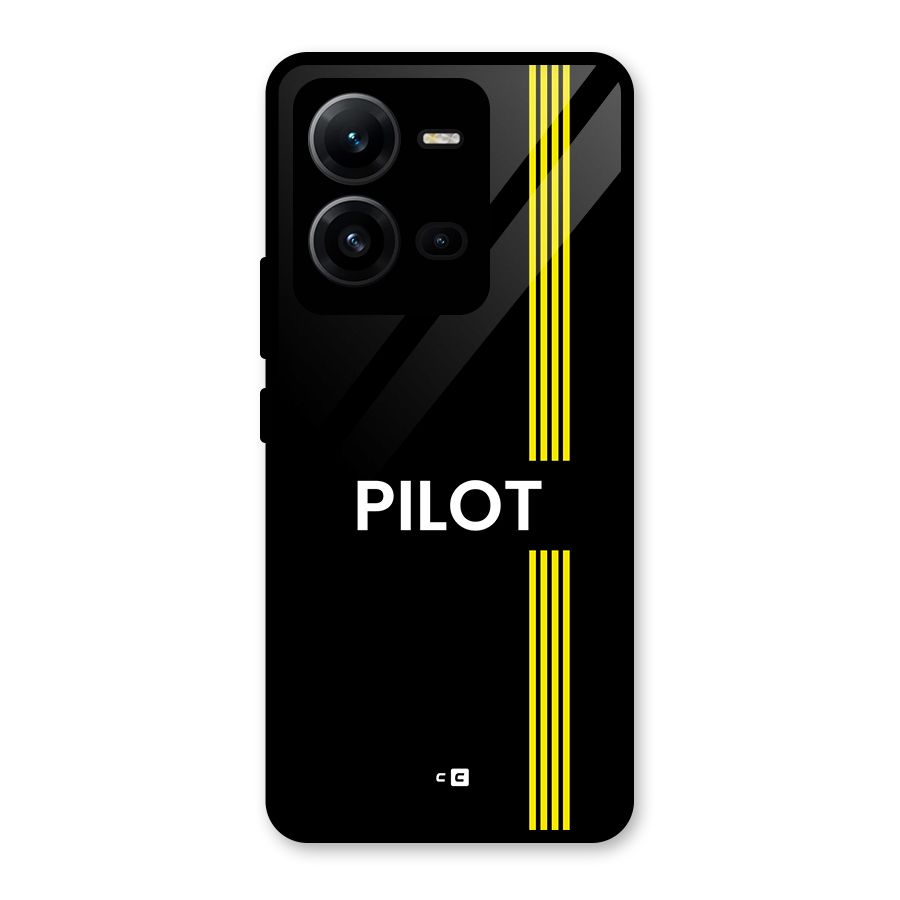 Pilot Stripes Glass Back Case for Vivo V25