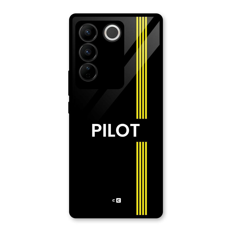 Pilot Stripes Glass Back Case for Vivo V27