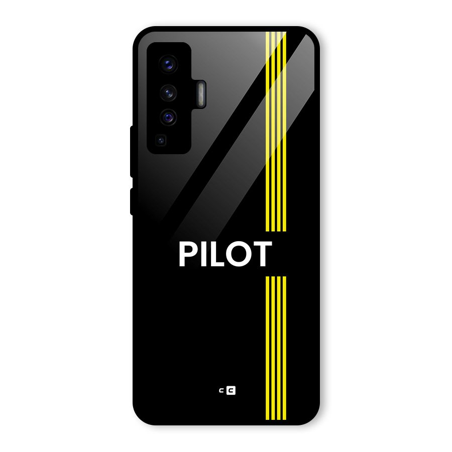 Pilot Stripes Glass Back Case for Vivo X50