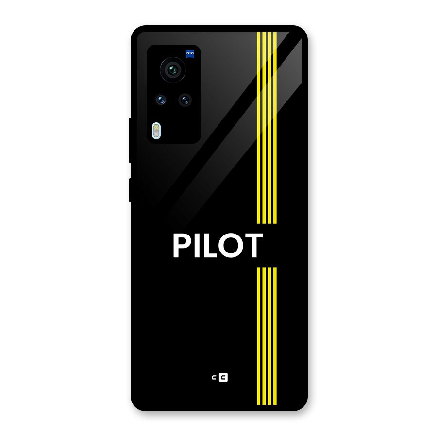 Pilot Stripes Glass Back Case for Vivo X60 Pro