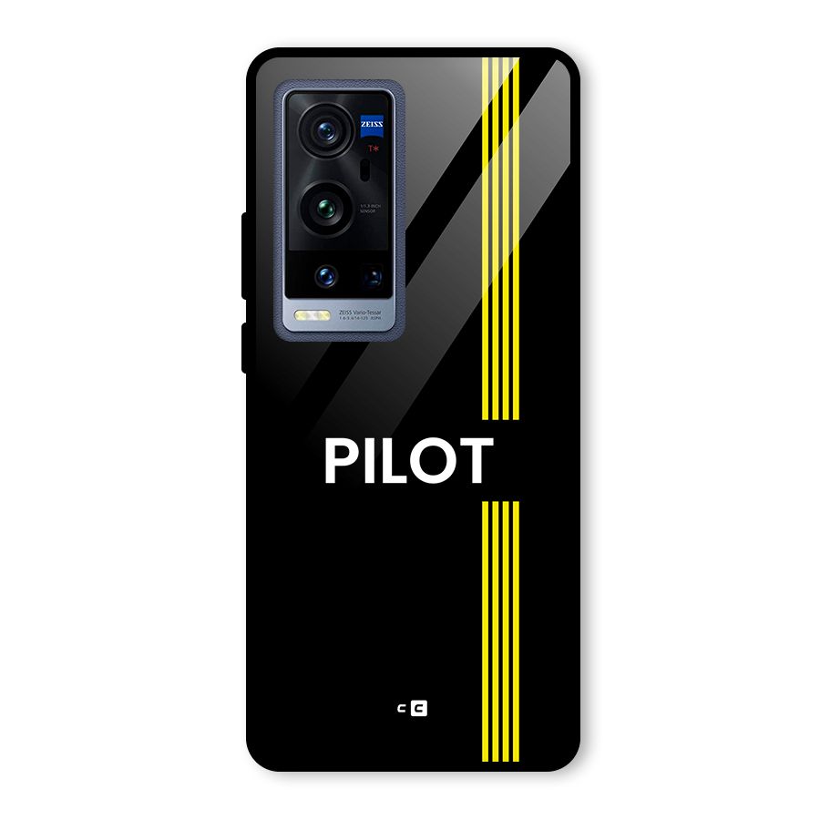 Pilot Stripes Glass Back Case for Vivo X60 Pro Plus