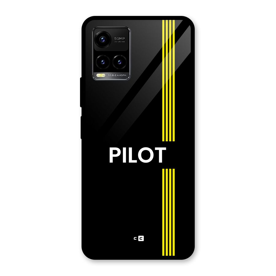 Pilot Stripes Glass Back Case for Vivo Y21T