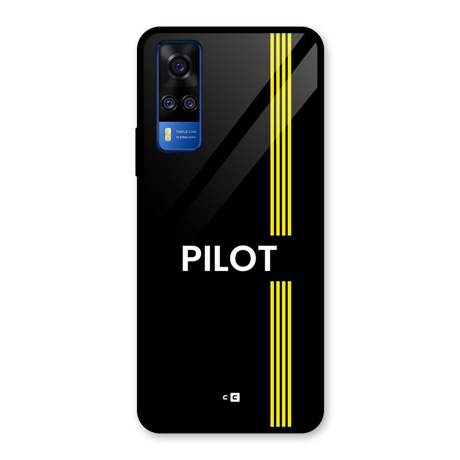 Pilot Stripes Glass Back Case for Vivo Y31