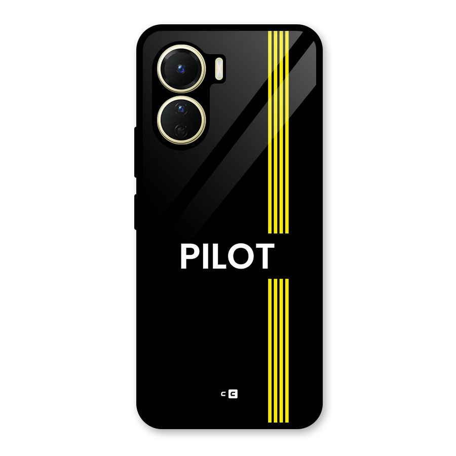 Pilot Stripes Glass Back Case for Vivo Y56