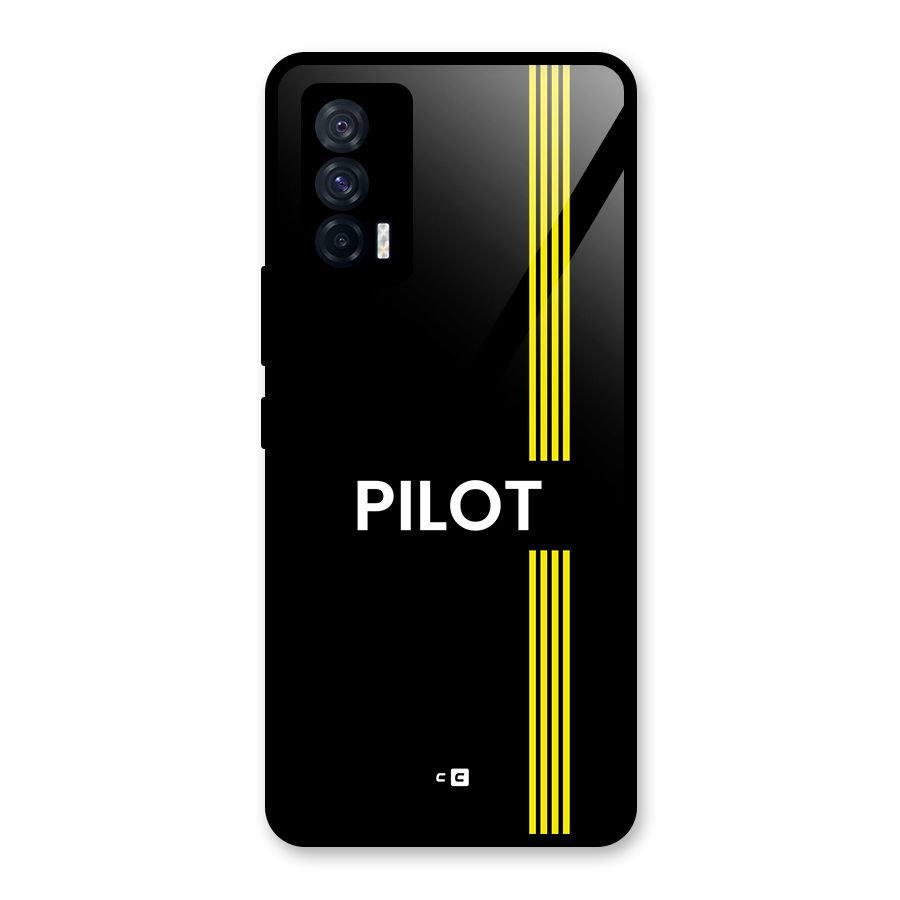 Pilot Stripes Glass Back Case for Vivo iQOO 7 5G