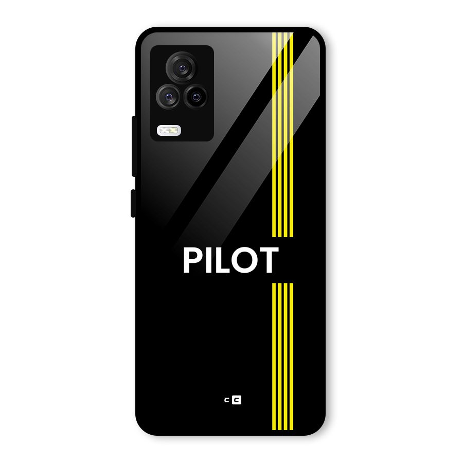 Pilot Stripes Glass Back Case for Vivo iQOO 7 Legend 5G