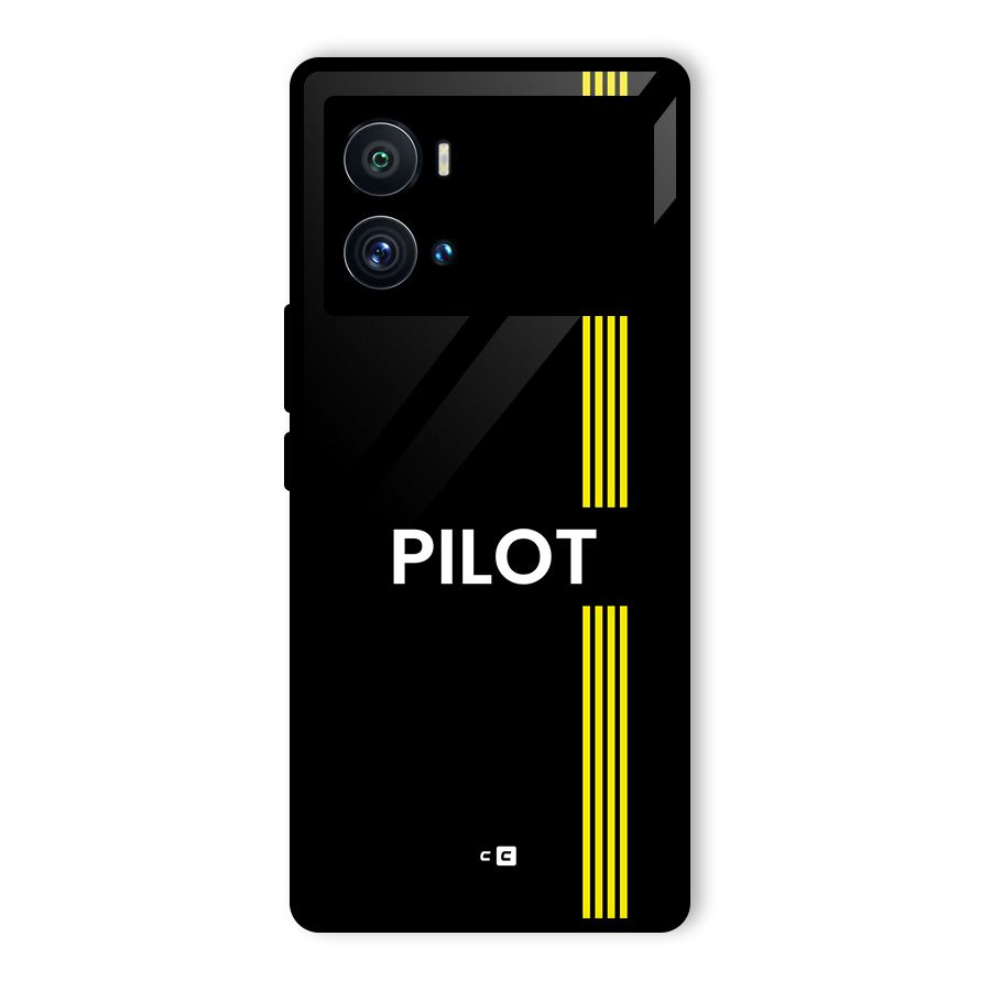 Pilot Stripes Glass Back Case for Vivo iQOO 9 Pro