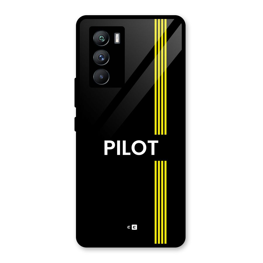 Pilot Stripes Glass Back Case for Vivo iQOO 9 SE